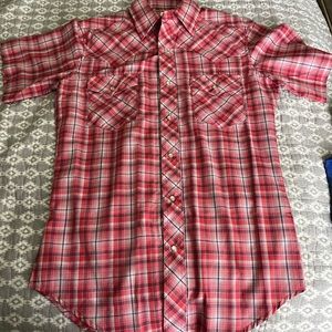 Wranglers Western Shirts Pearl Snap Short Sleeve